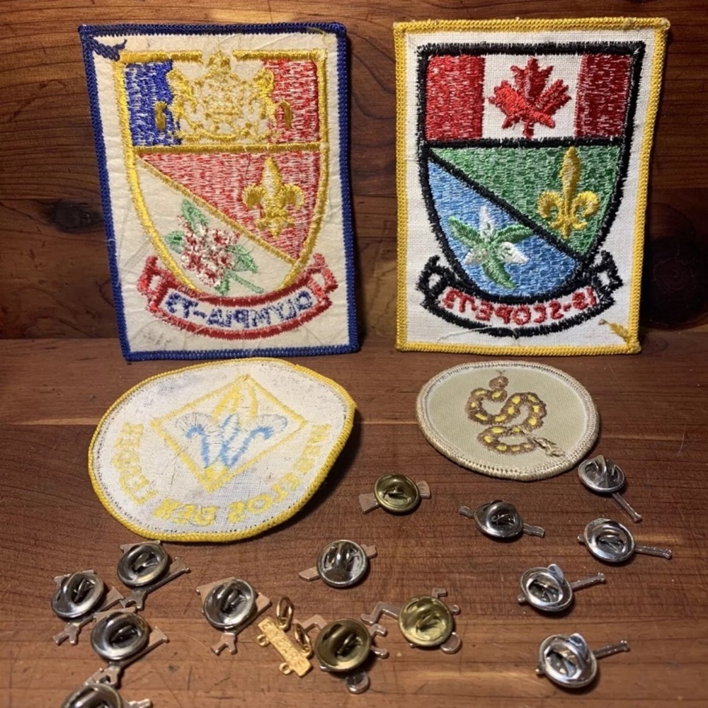 Vintage Webelos 1973 Scope/ Olympia Patches & Activity Pins - Picture 4 of 6
